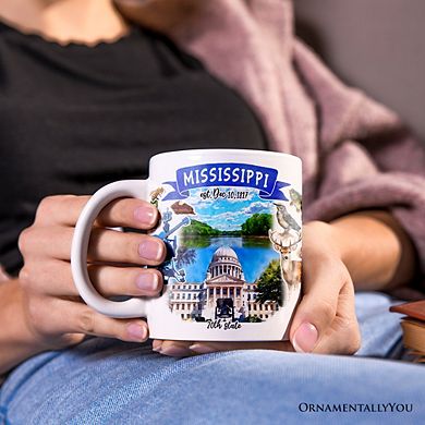 Artistic Mississippi State Themes and Landmarks Mug