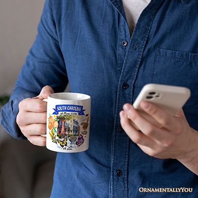 Artistic South Carolina State Themes and Landmarks Mug