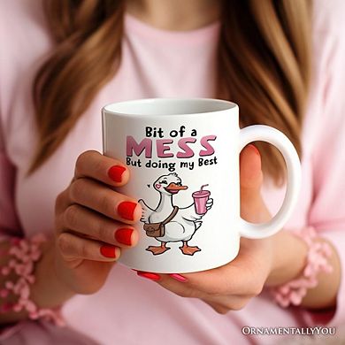 Coquette Pink Goose Mug, Sassy Gift