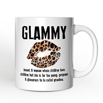 Leopard Lips Glammy Definition Mug, Coquette Grandma Gift