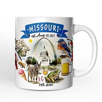 Artistic Missouri State Themes and Landmarks Mug