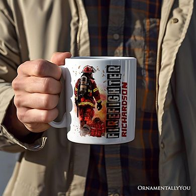 Firefighter Mug, Appreciation Fire Department Gift