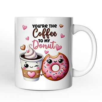 You’re the Donut to My Coffee Mug for Couple, Coffee and Donuts Lover Gift