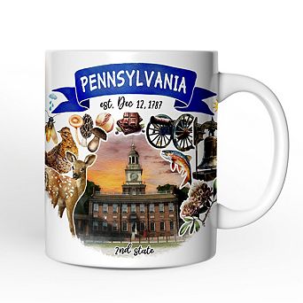 Artistic Pennsylvania State Themes and Landmarks Mug