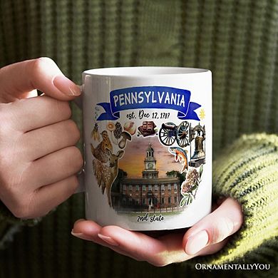 Artistic Pennsylvania State Themes and Landmarks Mug