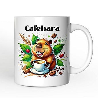 Cafebara Gift Mug, Coffee and Capybara Lover Gift