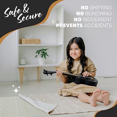 Nevlers 3 ft. x 60 ft. White Anti Slip Rug Pad Roll for Hard Surface Flooring