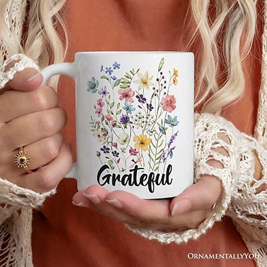 Wildflower Bouquet Mug, Floral Gift