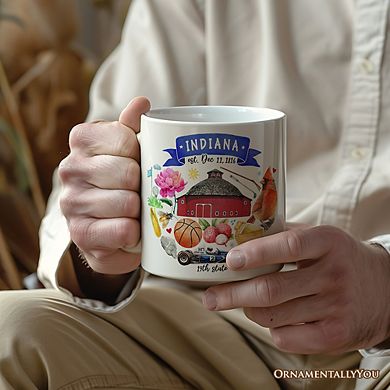 Artistic Indiana State Themes and Landmarks Mug