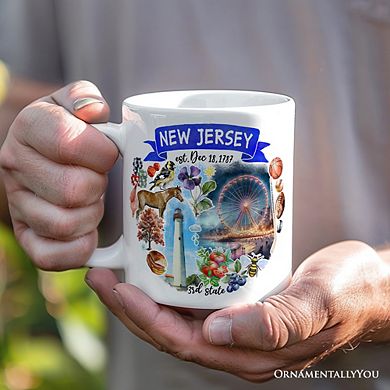 Artistic New Jersey State Themes and Landmarks Mug