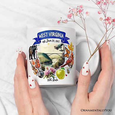 Artistic West Virginia State Themes and Landmarks Mug