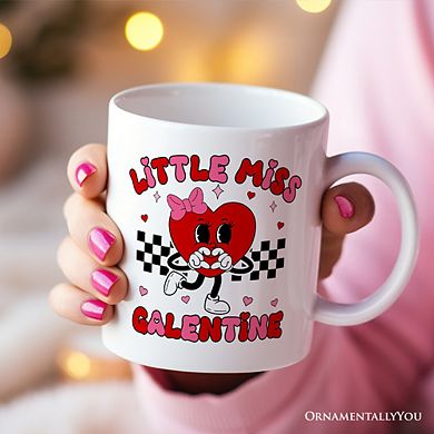 Little Miss Galentine Mug, Single Women Pink Valentine's Day Gift