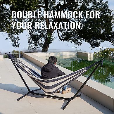 EchoSmile 6.5 ft. Hammock Bed with Detachable Stand