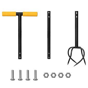 40 Inch Lawn Aerator Spike Soil Aerating Tool for Lawn Care Compact Soil and Grass Health
