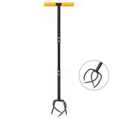40 Inch Lawn Aerator Spike Soil Aerating Tool for Lawn Care Compact Soil and Grass Health