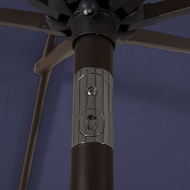 Westintrends 9 Ft. Outdoor/patio Crank And Tilt Umbrella With Freestanding Weight Base