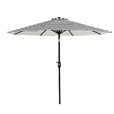 Westintrends 9 Ft. Outdoor/patio Crank And Tilt Umbrella With Freestanding Weight Base