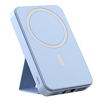 10000mAh Portable Magnetic Wireless Charge Power Bank w/ Phones Stand
