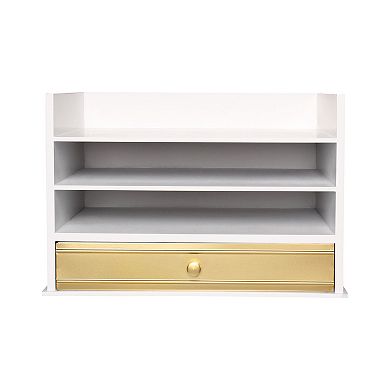 Industrious Desktop Wood Letter Tray