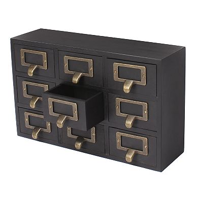 Apothecary Wood Desk Drawer Set
