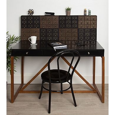 Apothecary Wood Desk Drawer Set