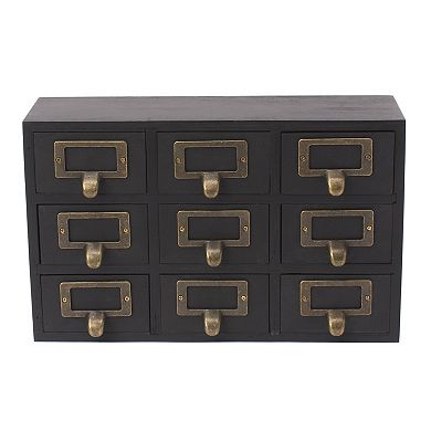 Apothecary Wood Desk Drawer Set