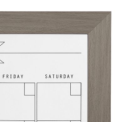 Beatrice Framed Magnetic Dry Erase Monthly Calendar
