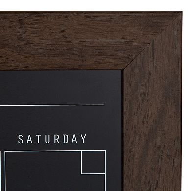 Beatrice Framed Magnetic Chalkboard Calendar