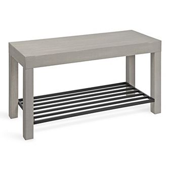 Jeran Entryway Bench with Shelf