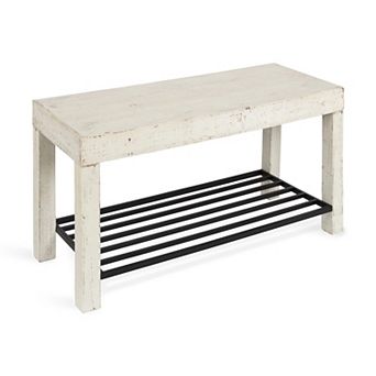 Jeran Entryway Bench with Shelf