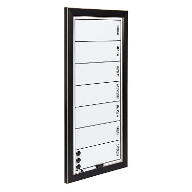 Wyeth Framed Magnetic Dry Erase Weekly Calendar