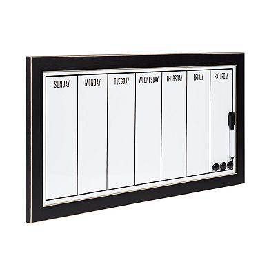 Wyeth Framed Magnetic Dry Erase Weekly Calendar