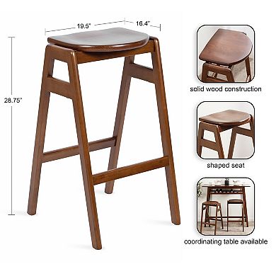 Morreau Wood Bar Stool