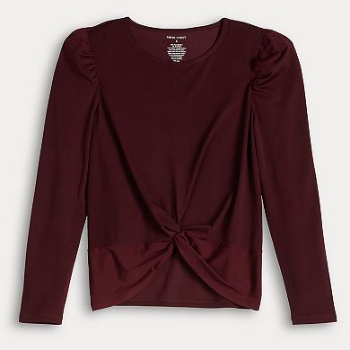 Women's Nine West Twist Front Long Sleeve Top
