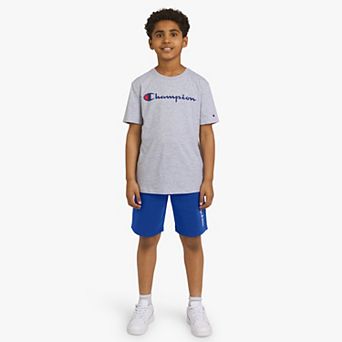 Boys 8-20 Champion® 2 pc Jersey Tee & Fleece Shorts Set