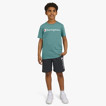 Boys 8-20 Champion® 2 pc Jersey Tee & Fleece Shorts Set