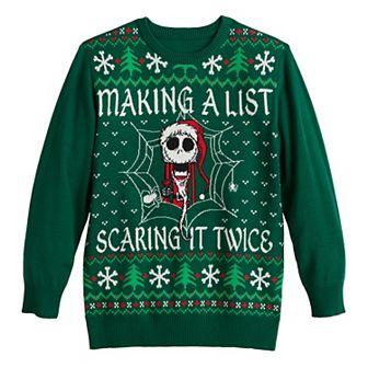 Boys 8-20 Disney's Jack Skellington Long Christmas Sweater