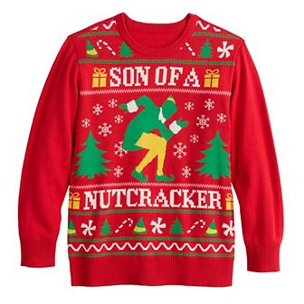 Boys 8-20 Buddy The Elf Son Of A Nutcracker Christmas Sweater