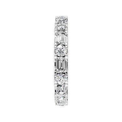 Galaxie Solaire 10k White Gold 2 Carat T.W. Lab-Grown Diamond Mixed Shapes Eternity Ring