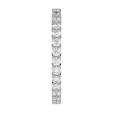 Galaxie Solaire 10k White Gold 1 Carat T.W. Lab-Grown Diamond U-Shaped Eternity Ring