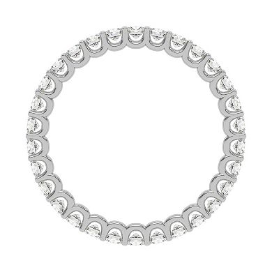 Galaxie Solaire 10k White Gold 1 Carat T.W. Lab-Grown Diamond U-Shaped Eternity Ring