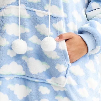 Juniors' Harper & Ivy Extremely Oversized Plush Hoodie
