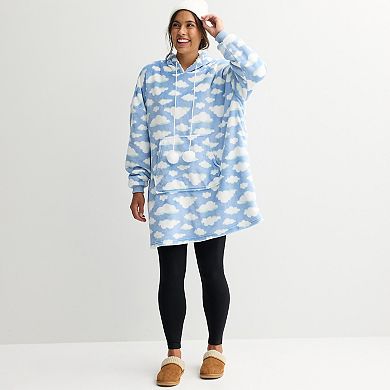 Juniors' Harper & Ivy Extremely Oversized Plush Hoodie