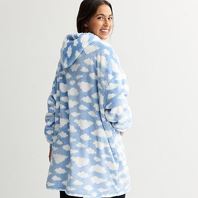 Juniors' Harper & Ivy Extremely Oversized Plush Hoodie