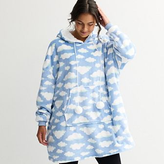 Juniors' Harper & Ivy Extremely Oversized Plush Hoodie