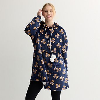 Juniors' Harper & Ivy Extremely Oversized Plush Hoodie