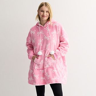 Juniors' Harper & Ivy Extremely Oversized Plush Hoodie
