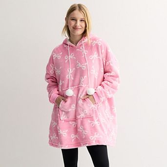 Juniors' Harper & Ivy Extremely Oversized Plush Hoodie