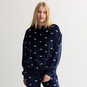 Juniors' Harper & Ivy Plush Pullover Hoodie