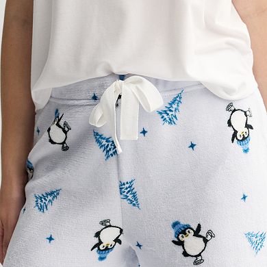Juniors' Harper & Ivy Plush Pajama Pants